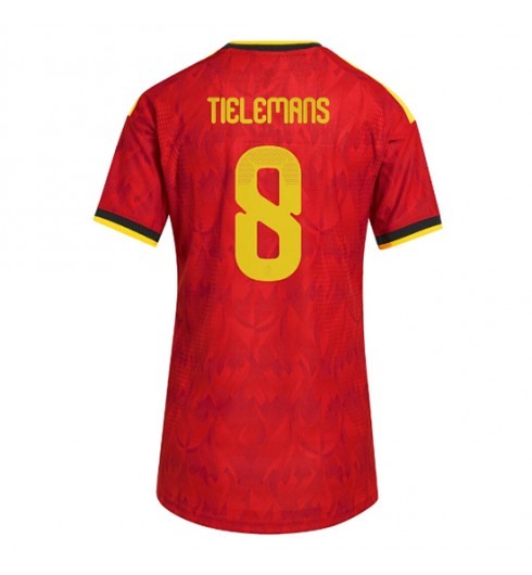Belgie Youri Tielemans #8 Domácí Dres pro Dámské MS 2026 Krátký Rukáv Belgie Youri Tielemans #8 Domácí Dres pro Dámské MS 2026 Krátký Rukáv